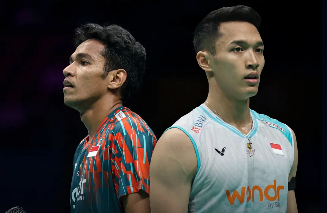 Pebulu tangkis tunggal putra Indonesia Jonatan Christie dan Chico Aura Dwi Wardoyo | PBSI