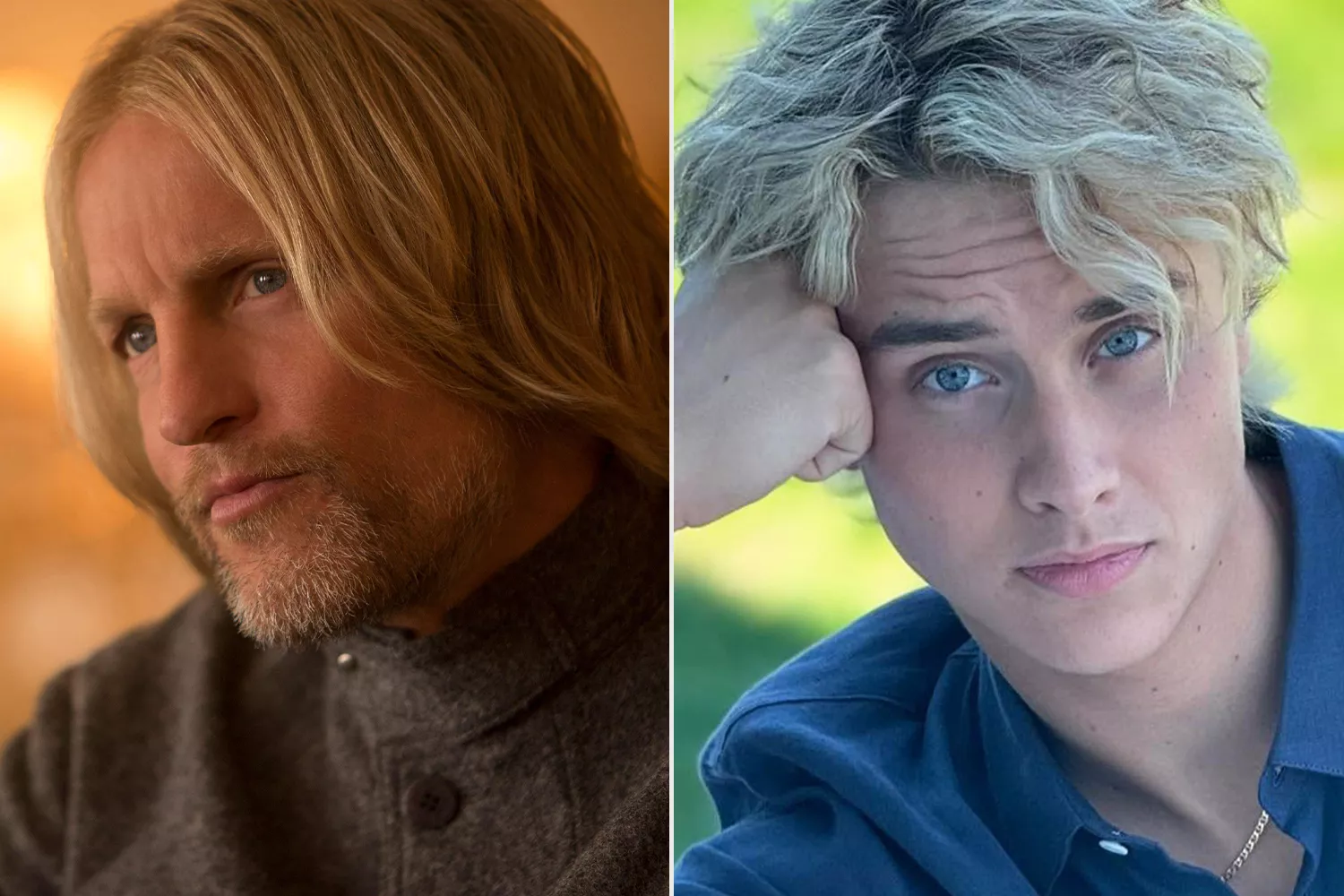 Pemeran Haymitch Abernathy asli Woody Harrelson dan versi muda Joseph Zada | ist