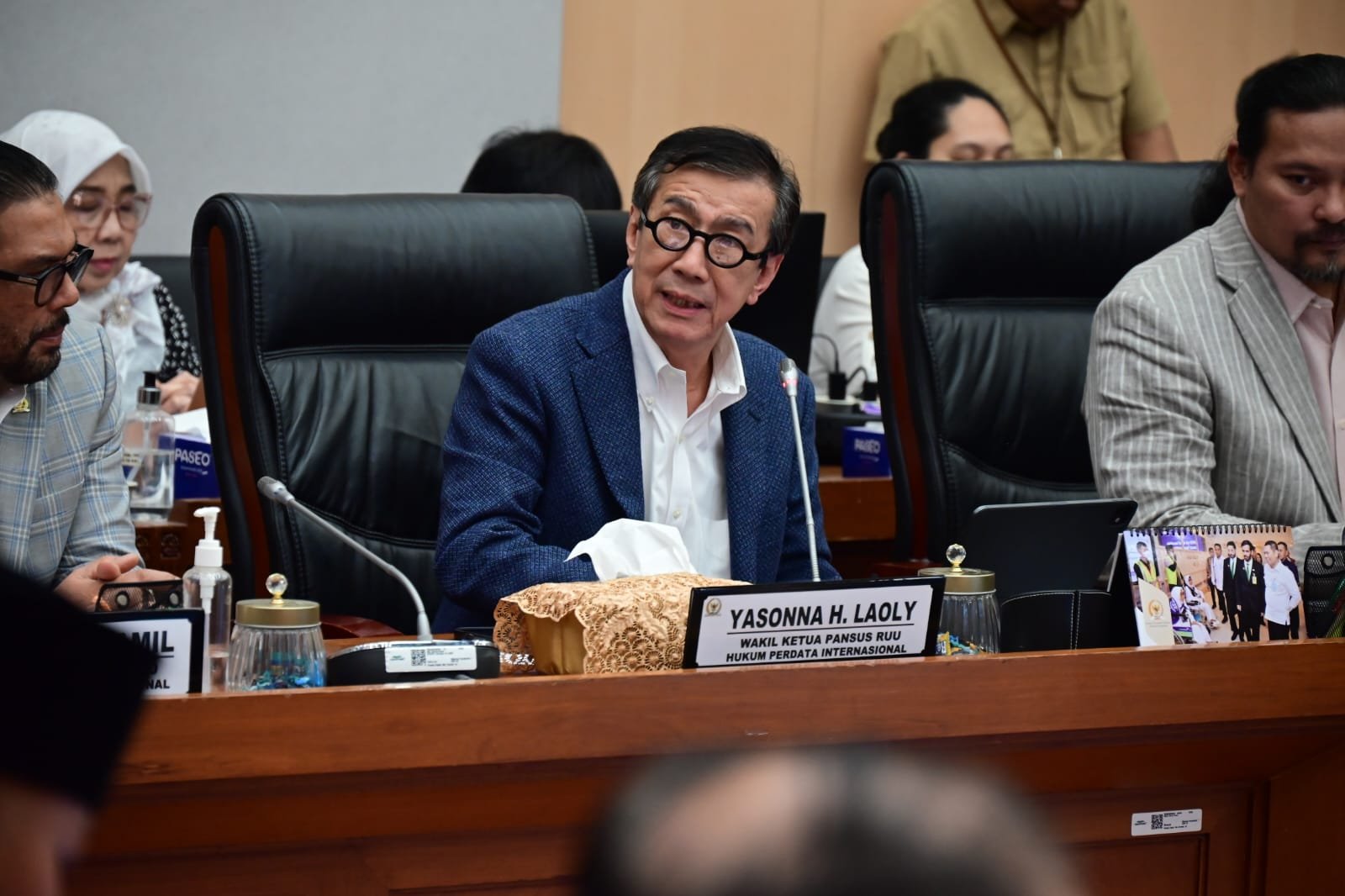 Wakil Ketua Panitia Khusus (Pansus) Rancangan Undang-Undang tentang Hukum Perdata Internasional (RUU HPI) DPR RI Yasonna H. Laoly