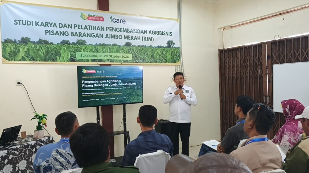 Kades Unang Suwandi Ungkap Keberhasilan Budidaya Pisang Barangan di Desa Nanggerang bersama PT MBI dihadapan Tim BRMP Jawa Tengah